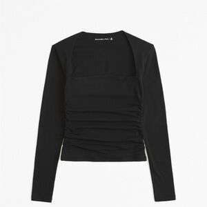 Abercrombie & Fitch Women's Black Long Sleeve Top